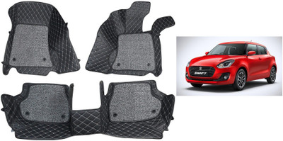 AYW Leatherite 7D Mat For  Maruti Suzuki New Swift(Black)