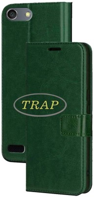 Trap Back Cover for OPPO Neo 7(Green, Cases with Holder, Pack of: 1)