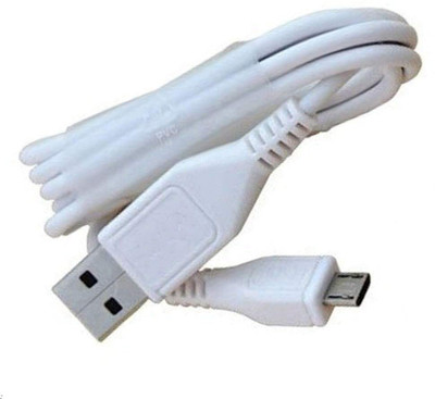 SANNO WORLD Micro USB Cable 1 m Fast Charging Cable | Original Vivo Cable | 3.1 Amp | High Speed Data Transfer |(Compatible with Vivo Y12 2020 / Y 12, White, One Cable)