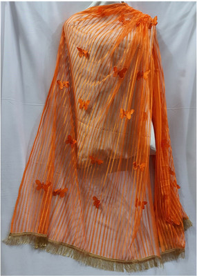 shakti Net Self Design Women Dupatta