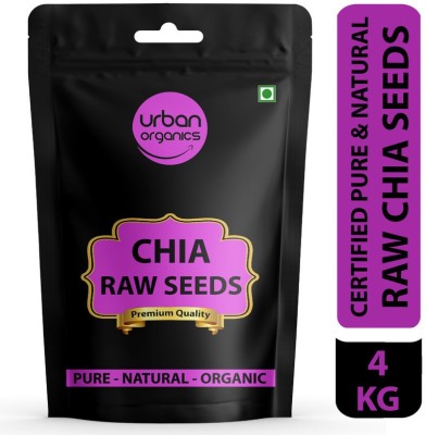 Urban Organic Raw Chia Seeds for Weight Loss with Omega 3 , Zinc and Fiber Chia Seeds(4 kg)