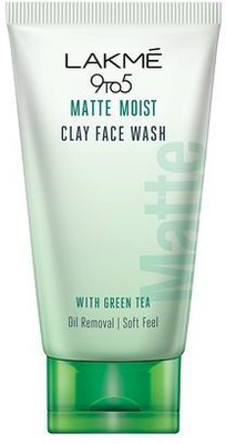 Lakmé 9to5 Matte Moist Clay Facewash, Refreshed Matte Looking Skin Face Wash