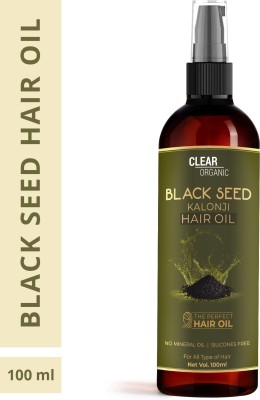 Clear Organic Black Seed Oil (Kalonji) Cold Pressed Pure  Hair Oil(100 ml)