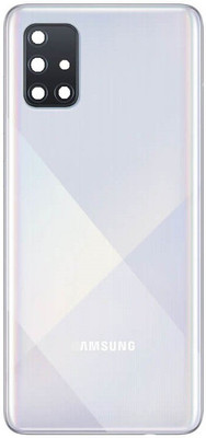 Sandreezz Samsung Galaxy A71 / SM-A715 (With Camera lens) (with Proper Logo) Back Panel(White)