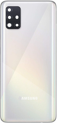 Sandreezz Samsung Galaxy A51 / SM-A515 (With Camera lens) (with Proper Logo) Back Panel(White)