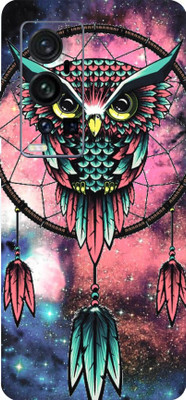 LAMHA vivo X60 Pro+ Mobile Skin(Ultra Super Pink Owl High Matte Finish.,.)