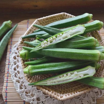 MKR Enterprises Red Okra Seed(450 per packet)