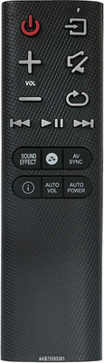 Technology Ahead Compitable For AKB75595301 Replaced Remote fit for  LG Sound Bar Remote Controller(Black)