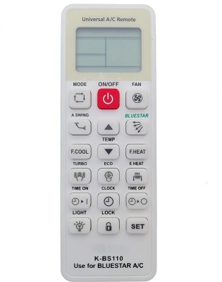 BhalTech K-BS110 Universal AC Compatible with  Bluestar AC Remote Controller(White)