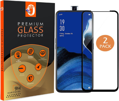 STP FEEL Edge To Edge Tempered Glass for Oppo Reno2 F(Pack of 2)