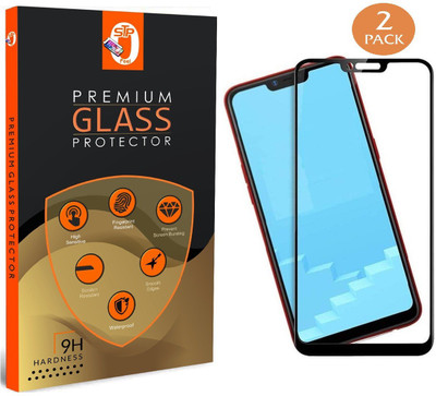 STP FEEL Edge To Edge Tempered Glass for Realme C2(Pack of 2)