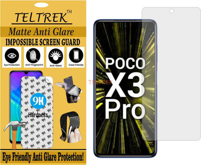 TELTREK Impossible Screen Guard for MI POCO X3 PRO (Shatterproof Matte)(Pack of 1)