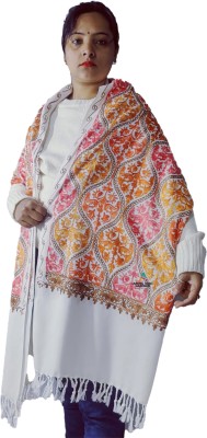 ARUNA KULLU HANDLOOM Wool, Pashmina Embroidered Women Shawl(Multicolor)