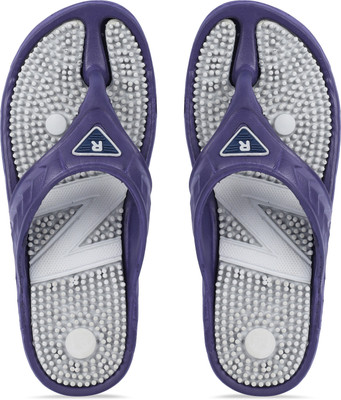 Ammar Collection Men Flip Flops(Blue, Grey , 9)