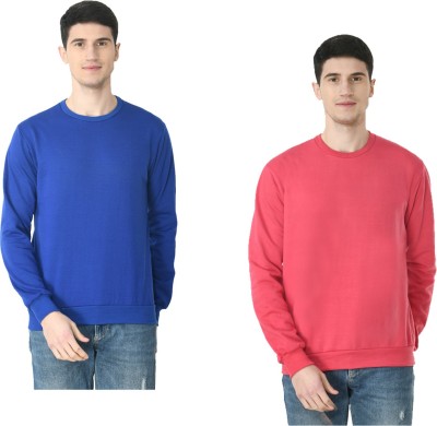 IndiWeaves Full Sleeve Solid Men Sweatshirt