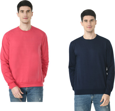 Indistar Full Sleeve Solid Men Sweatshirt