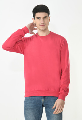 Indistar Full Sleeve Solid Men Sweatshirt