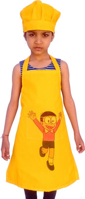 RASHO Polyester Apron - XXS(Yellow, Single Piece)