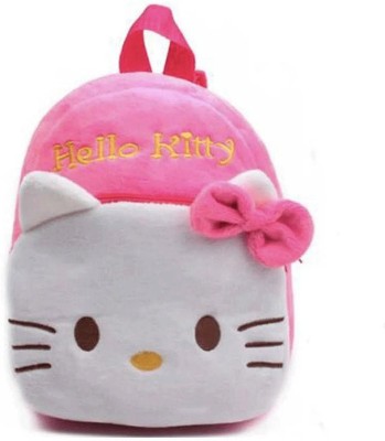 Zoi Soft Toy Bag Hello Kitty Plush Bag For Cute Kids 2-5 Years Plush Bag (Pink, 4L) Plush Bag(Pink, 4 L)