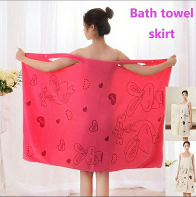 Shreejee Pink Free Size Bath Robe(Pack of 1 Wearable Towel / Bath Robe, For: Girls, Pink)