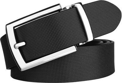 KAEZRI Men Black Genuine Leather Belt
