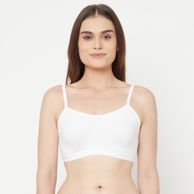 UNICUS APPAREL Polycotton (White) Women Cami Bra Non Padded Bra(White)