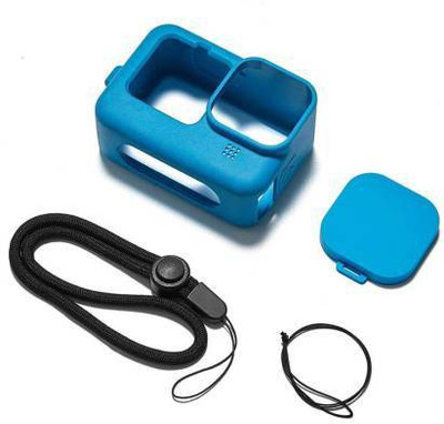 Amabu Gopro10/9 Hera silicone protective body cover wuth lens cap for Gopro  Camera Bag(Blue)