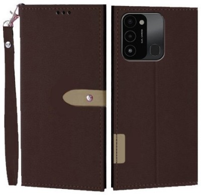 Wynhard Flip Cover for Tecno Spark Go 2022(Brown, Pack of: 1)