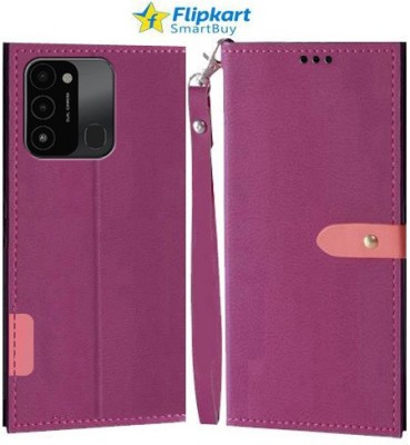 Flipkart SmartBuy Flip Cover for Tecno Spark Go 2022(Pink, Cases with Holder, Pack of: 1)