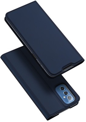 CONNECTPOINT Flip Cover for Samsung Galaxy M52 5G(Blue, Shock Proof, Pack of: 1)