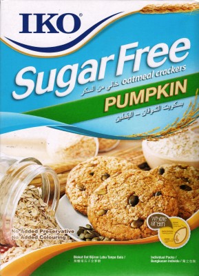 Iko SUGAR FREE PUMKIN OATMEAL CRACKERS IMPORTED Plain Biscuit(200 g)