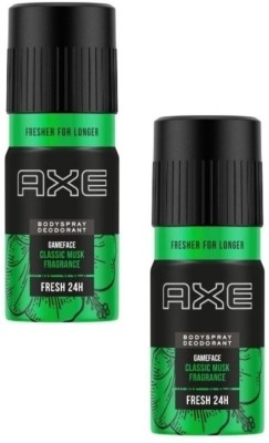 AXE GAMEFACE BODY SPRAY DEODORANT EACH 150ML FOR MEN 2 SET Body Spray  -  For Men(300 ml, Pack of 2)