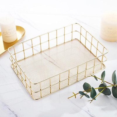 oddpod 1 Compartments Metal Stationery Tray(Gold)