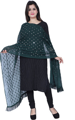 TVESA Chiffon Embroidered Women Dupatta