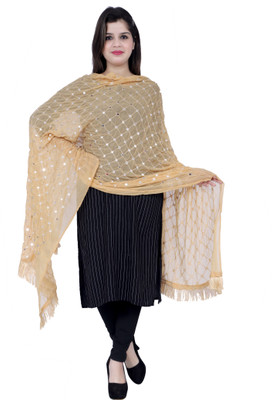TVESA Chiffon Embroidered Women Dupatta