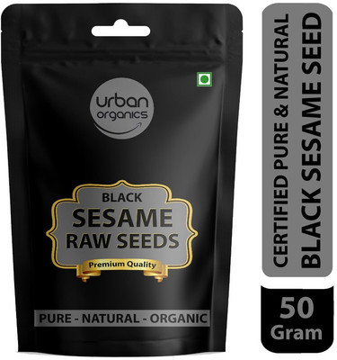 Urban Organic Black Sesame Seeds Fresh and Natural |Kaale Til| Kali Till| Sesame Black Sesame Seeds(50 g)