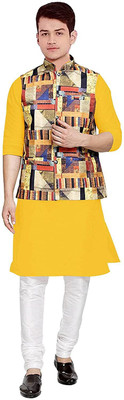 SANMIKA Men Kurta Pyjama Ethnic Jacket Set