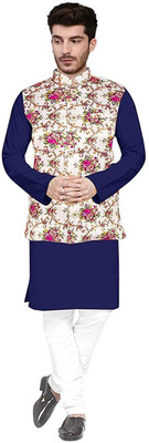 SANMIKA Men Kurta Pyjama Ethnic Jacket Set