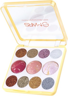 MARS 11 Bloomingdale Palette Shade Glitter Eyeshadow Blusher 18 g(Multicolor)