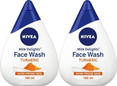 NIVEA TURMERIC MILK DELIGHT CLEANSES FACE WASH 100 G X 2 Face Wash