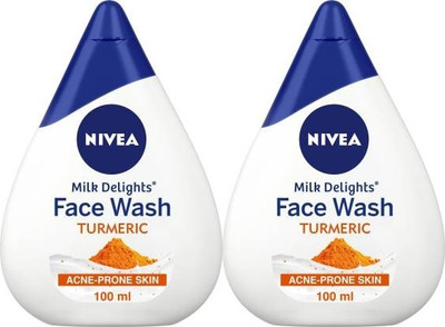 NIVEA TURMERIC MILK DELIGHT CLEANSES FACE WASH 100 G X 2 Face Wash