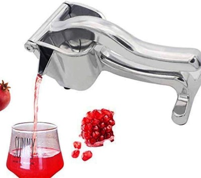 Fitaza Aluminium Stainless Steel Manual Fruit Juicer Hand Juicer(Silver, Grey)