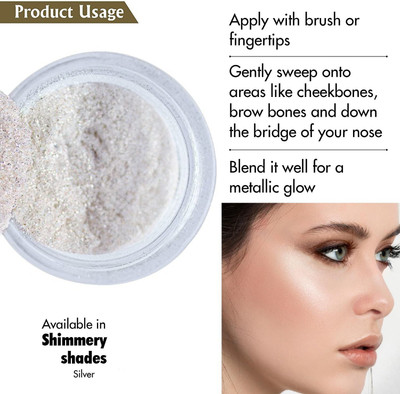 Amaryllis Professional Makeup Shining Star Shimmer  Highlighter(Silver)