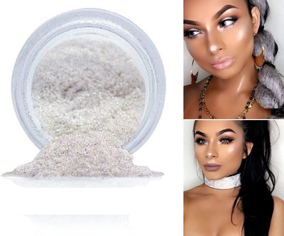 LILLYAMOR Shine & Shimmer Glitter Illuminator Glow Silver  Highlighter(Off White)