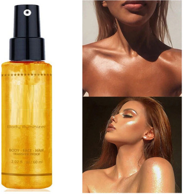 ADJD Liquid Highlighter Makeup Face Brighten Shimmer Make For Professional Look Highlighter(GOLD)