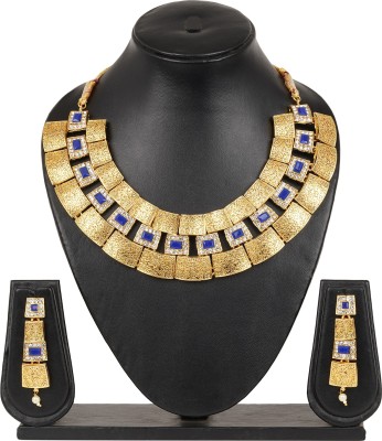 Mukta Jewellery Brass Blue Jewellery Set(Pack of 1)