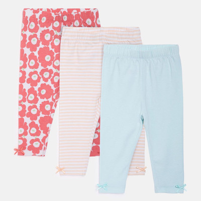 MINI KLUB Legging For Baby Girls(Multicolor Pack of 3)