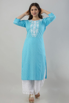 77% OFF on Adorro Women Embroidered Straight Kurta(Light Blue) 77% OFF on Adorro Women Embroidered Straight Kurta(Light Blue)