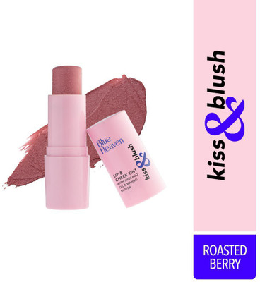 BLUE HEAVEN Kiss & Blush, Lip and Cheek Roasted berry(Pack of: 1, 8.5 g)