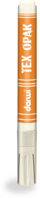 Darwi Tex Opak Fabric Paint Marker - 2mm Thick Tip (6 ml) - White - Made in Belgium(Set of 1, White)